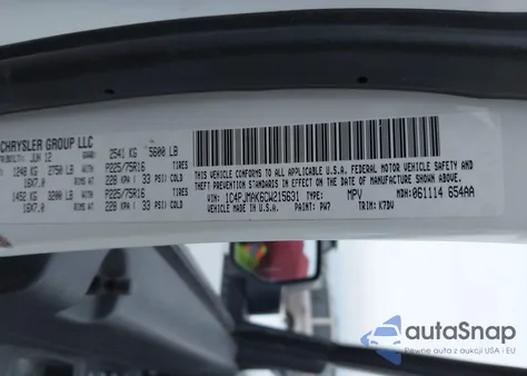 2012 Jeep Liberty Sport из США, поврежденный, VIN 1C4PJMAK6CW215631